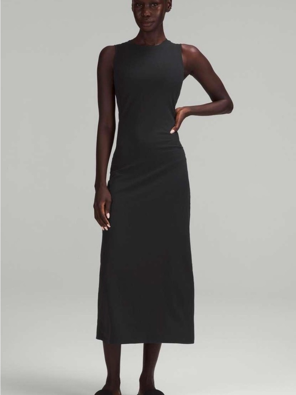 lululemon athletica All Aligned Midi Dress in black
